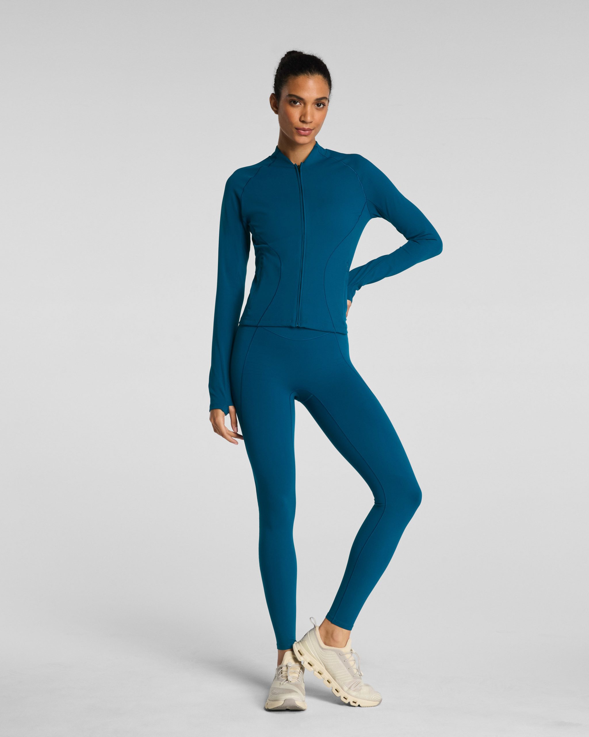 SPANX? PowerPlay Contour Full Zip Jacket | Deep Cove - Image 5