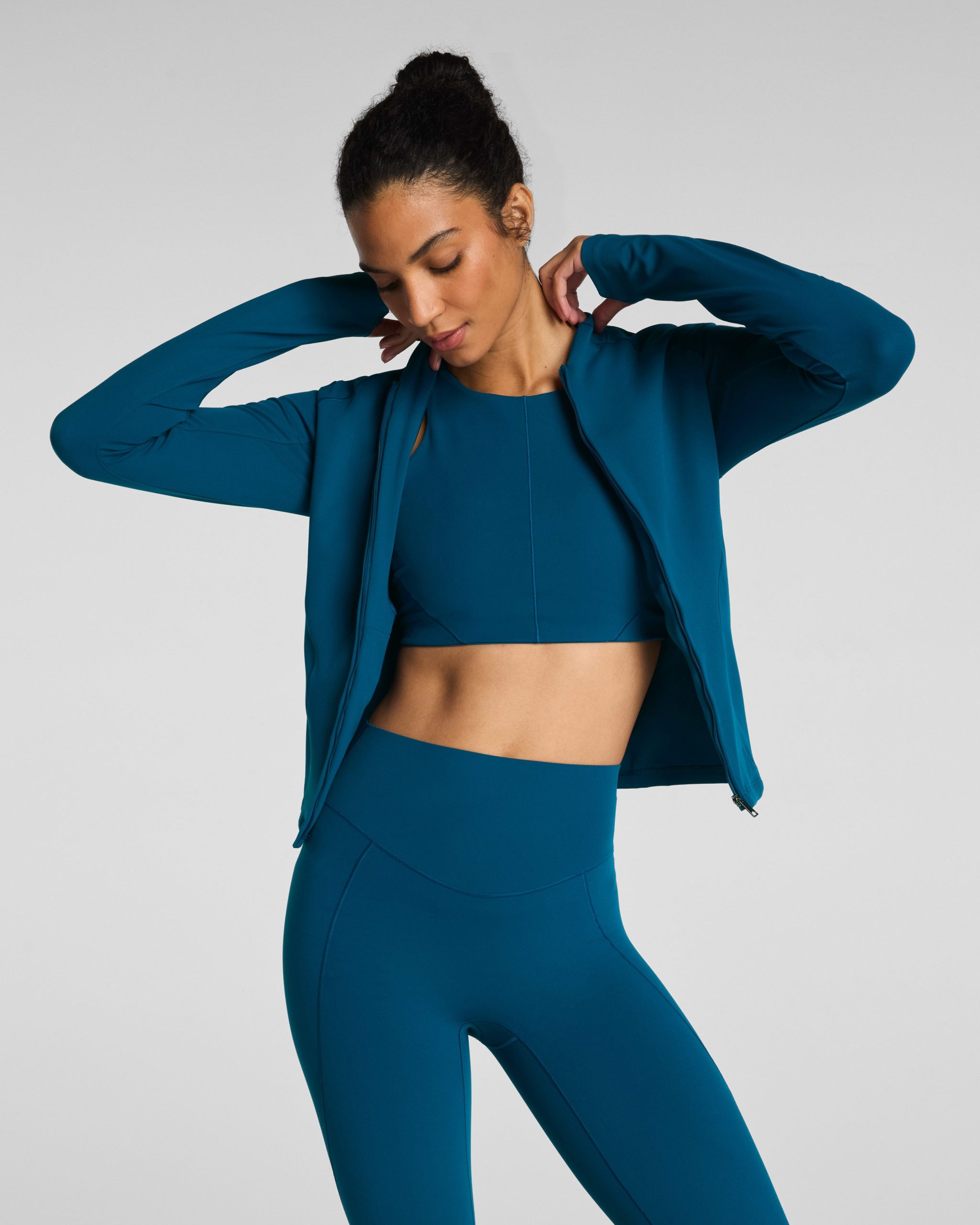 SPANX? PowerPlay Contour Full Zip Jacket | Deep Cove - Image 3