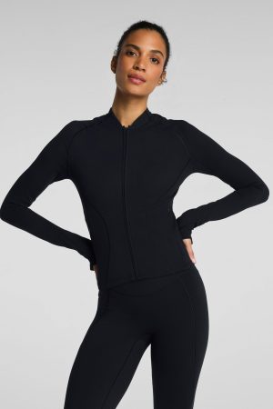 SPANX? PowerPlay Contour Full Zip Jacket | Very Black