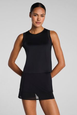 SPANX? BodyLine Sheerious Crewneck Tank | Very Black