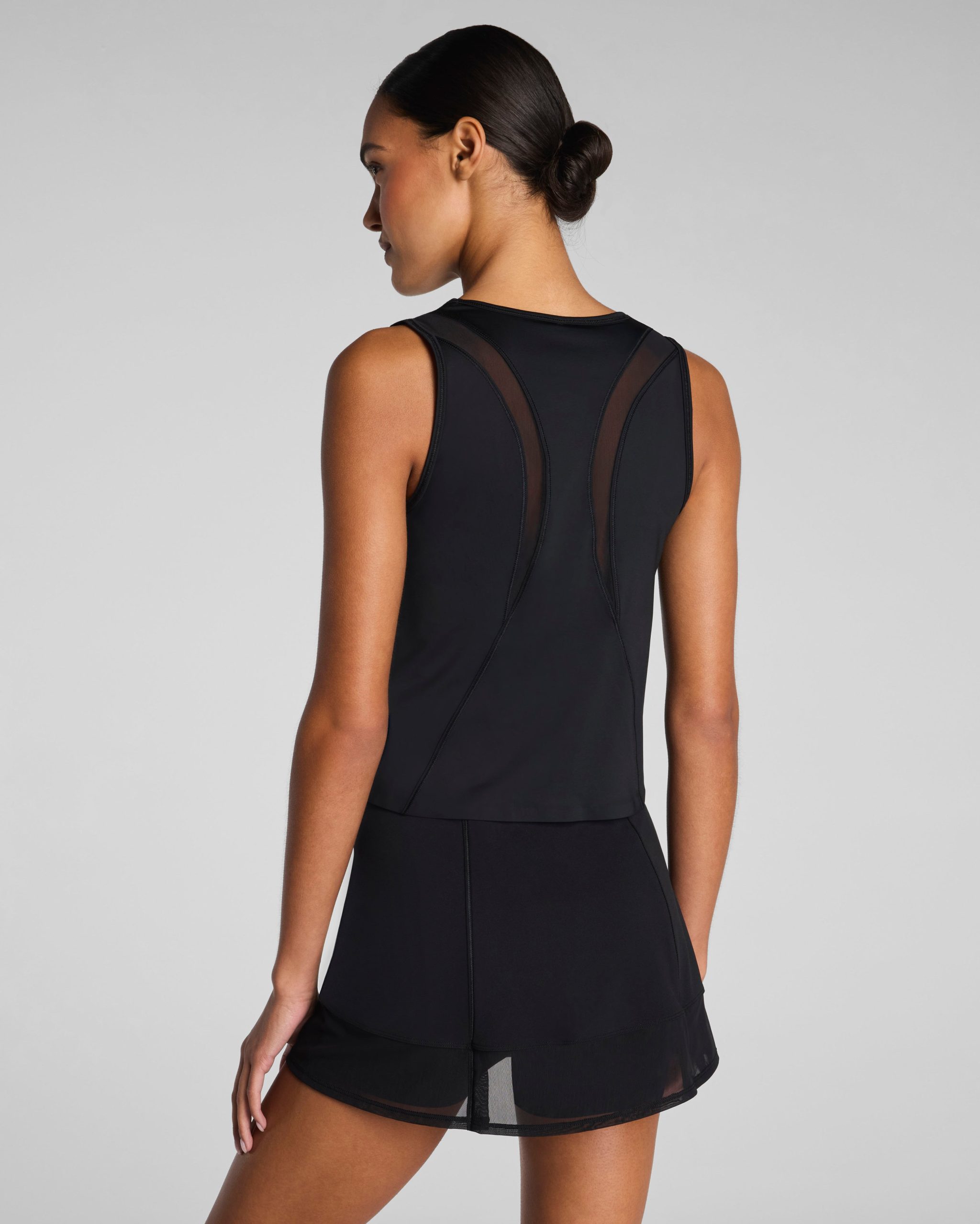 SPANX? BodyLine Sheerious Crewneck Tank | Very Black - Image 2