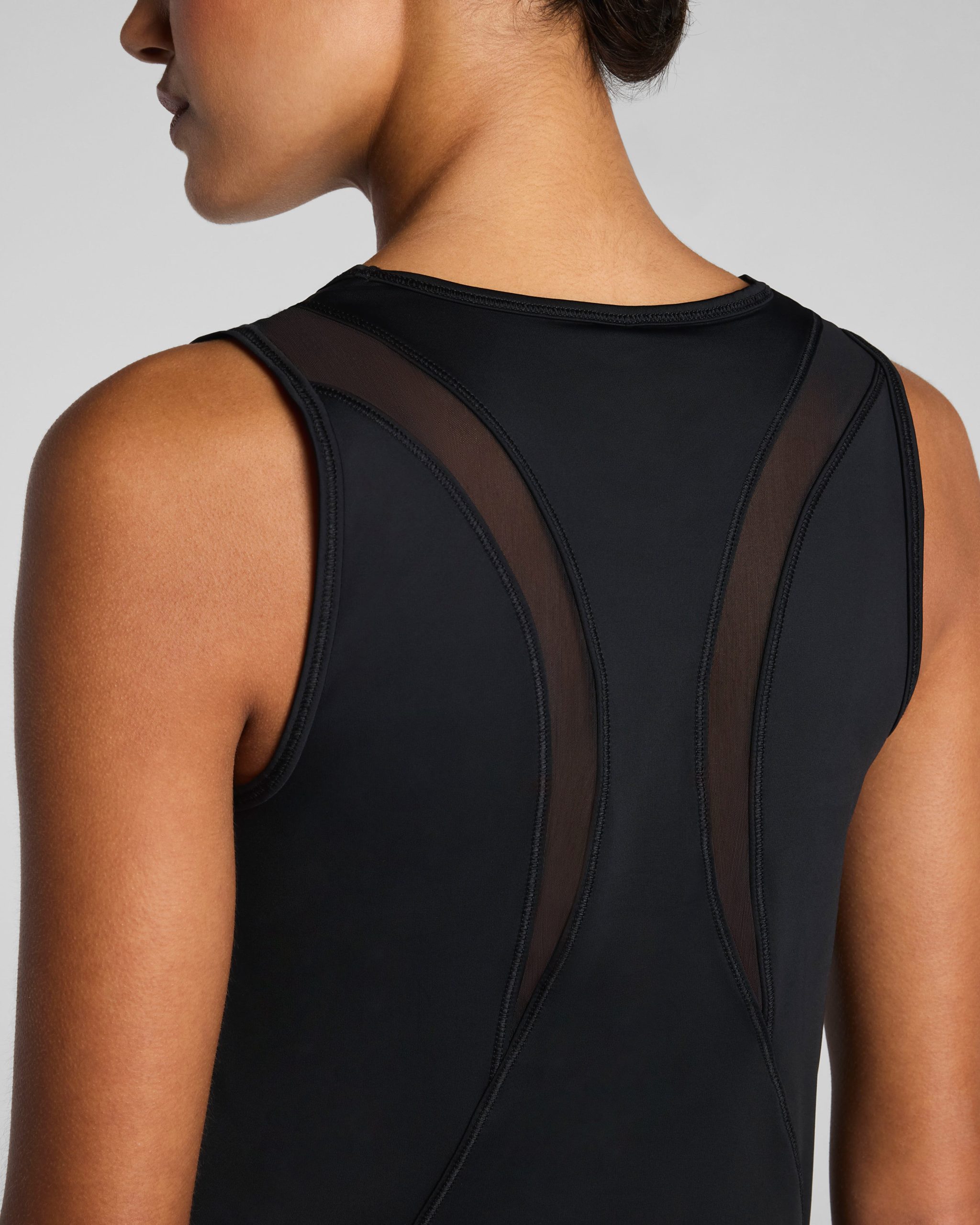 SPANX? BodyLine Sheerious Crewneck Tank | Very Black - Image 4