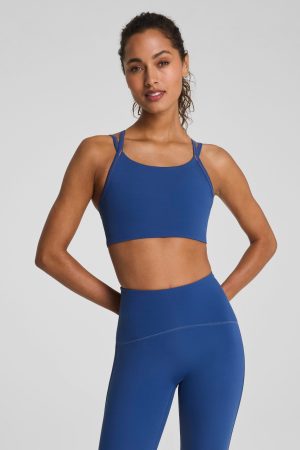 SPANX? BoostUp Low Impact Sports Bra with StayCool Tech | Faded Indigo