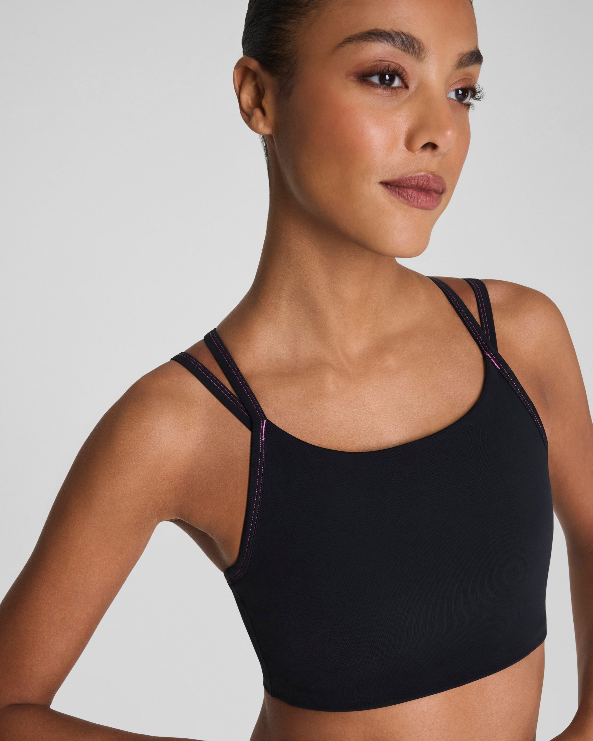 SPANX? BoostUp Low Impact Sports Bra with StayCool Tech | Very Black - Image 3