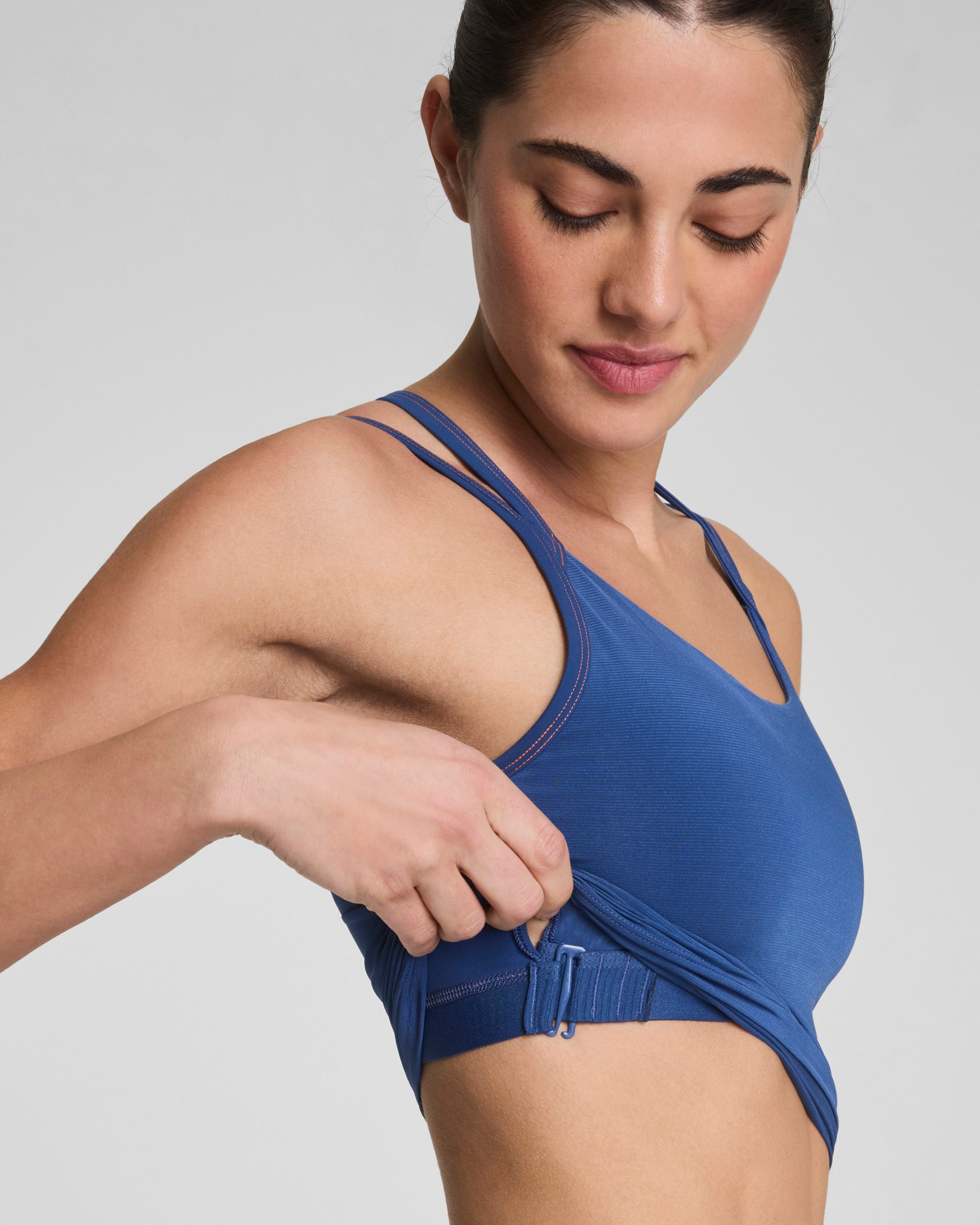 SPANX? BoostUp Scoop Neck Shelf Tank with StayCool Tech | Faded Indigo - Image 5