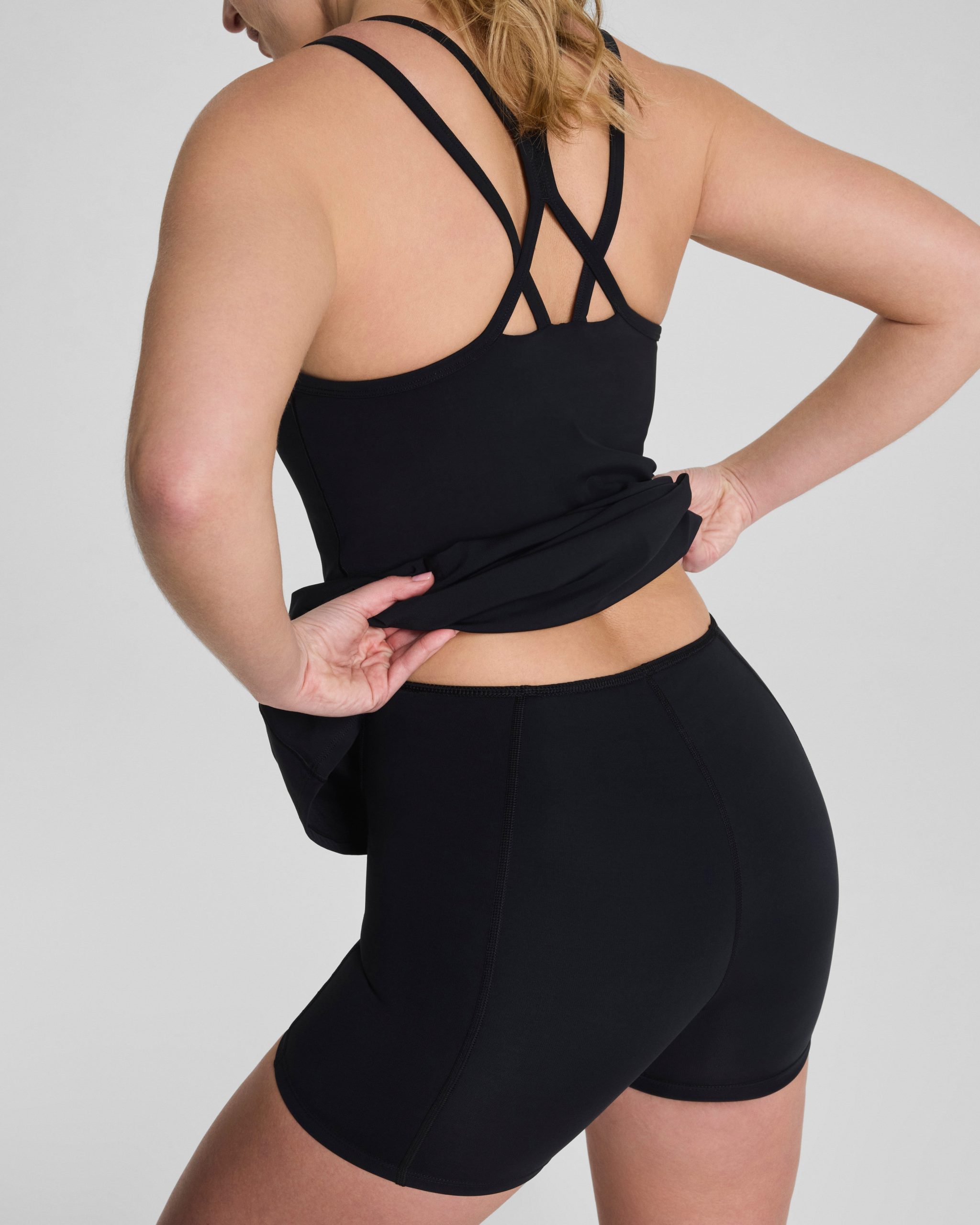 SPANXshape? BoostUp Scoop Neck Dress with StayCool Tech | Very Black - Image 3