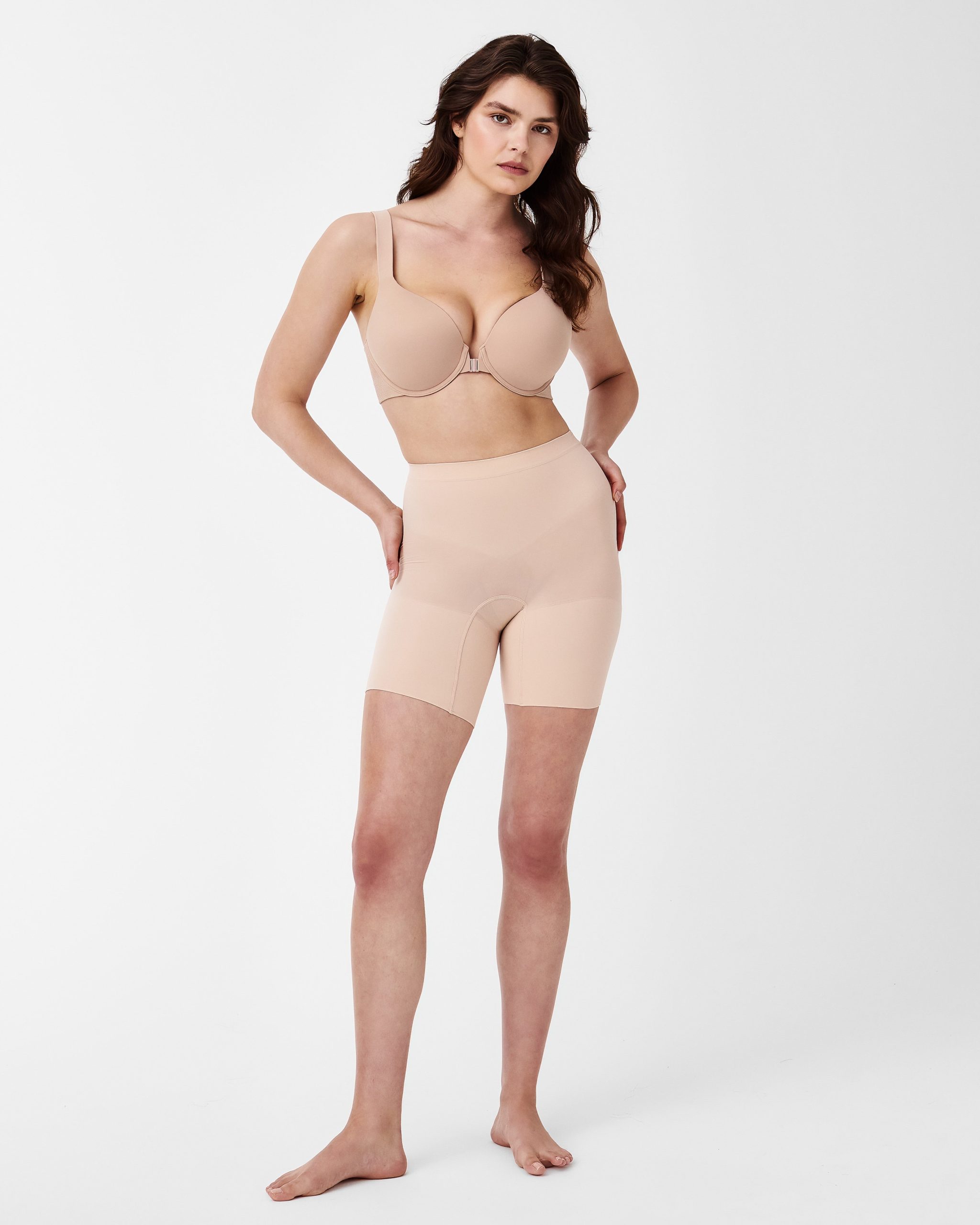 SPANXsculpt? Seamless Power Mid-Thigh Short | Soft Nude