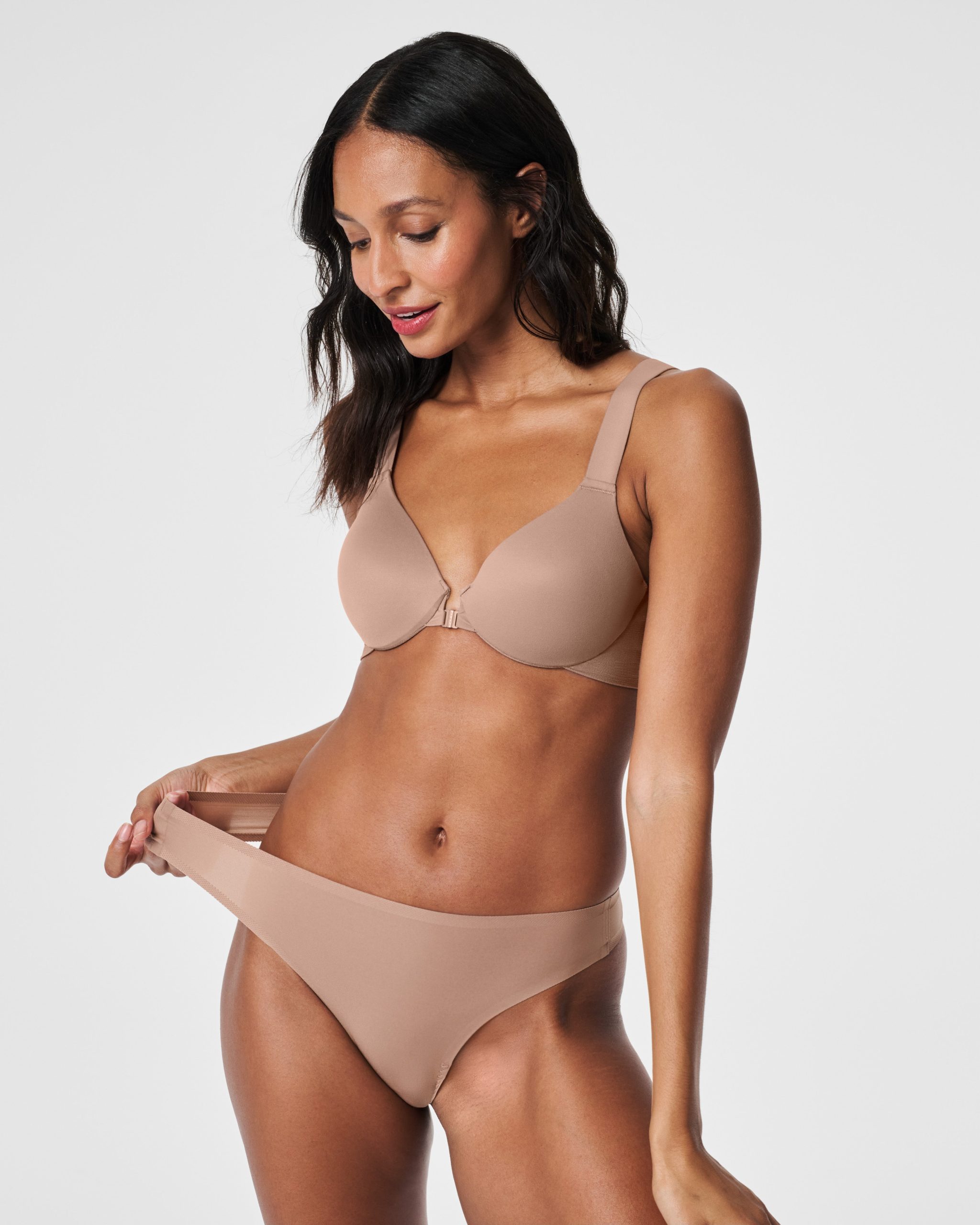 SPANXsmooth? Fit-To-You Thong 3-Pack Box | Cafe Au Lait - Image 2