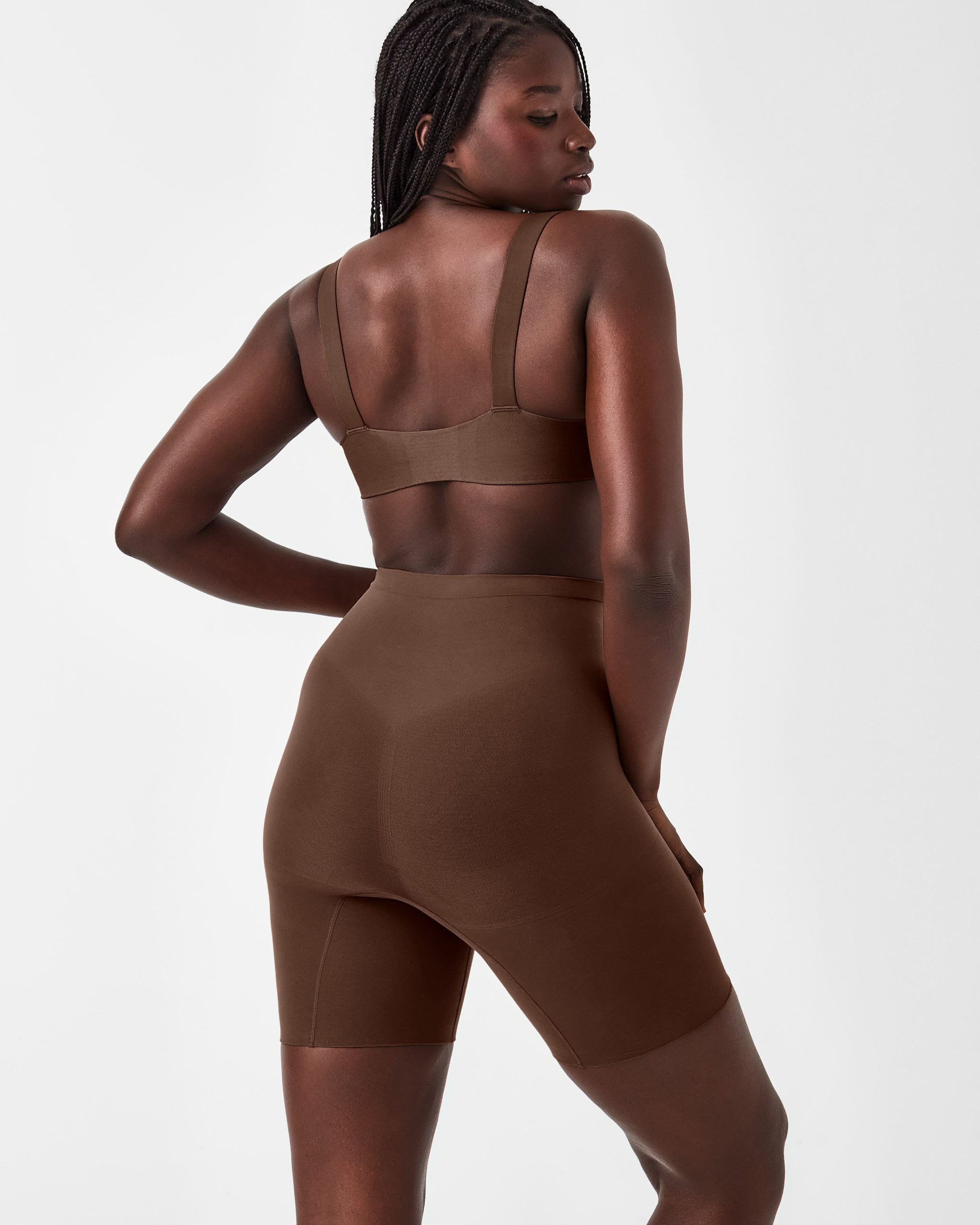 SPANXsculpt? Seamless Power Mid-Thigh Short | Chestnut Brown - Image 2