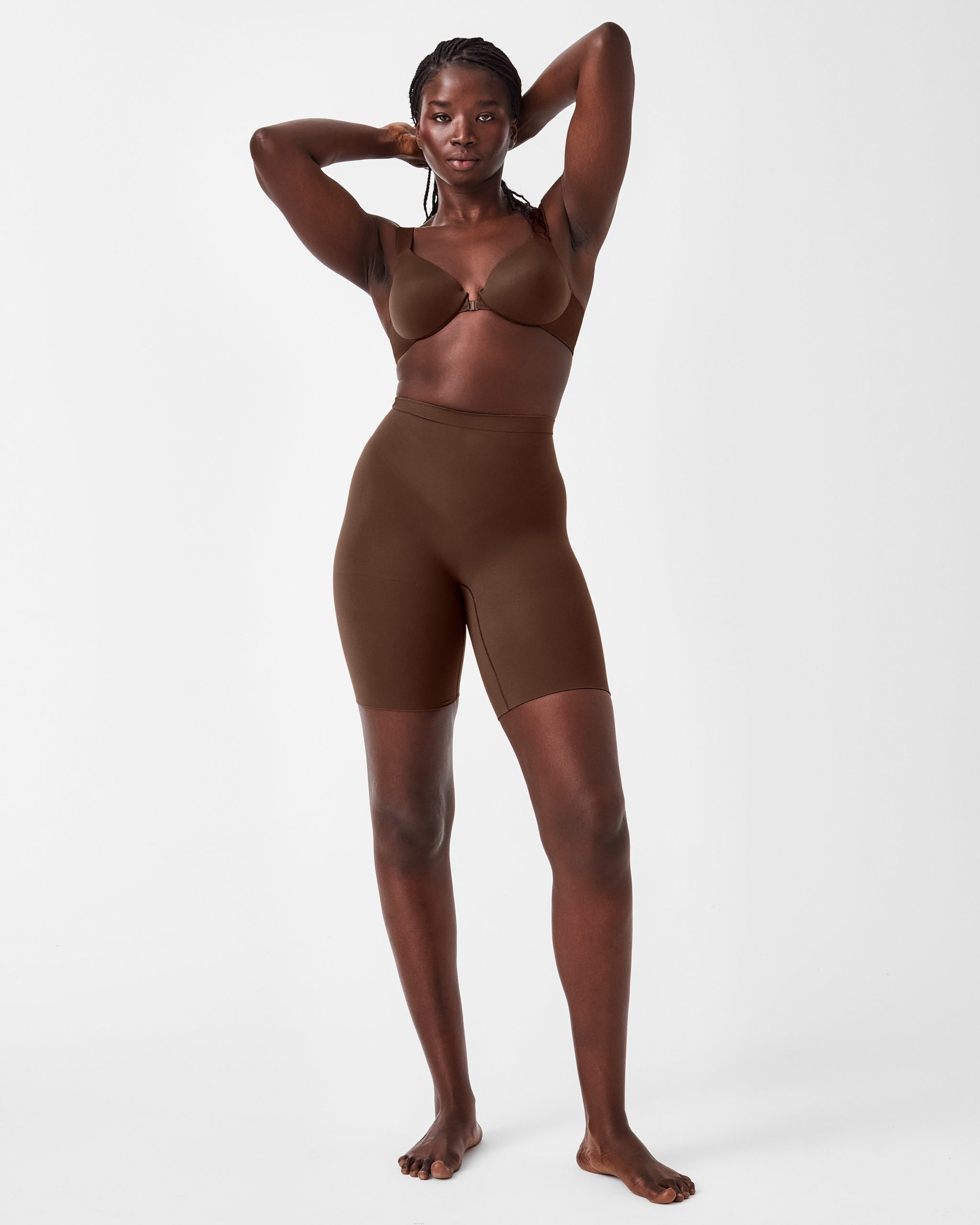 SPANXsculpt? Seamless Power Mid-Thigh Short | Chestnut Brown - Image 3