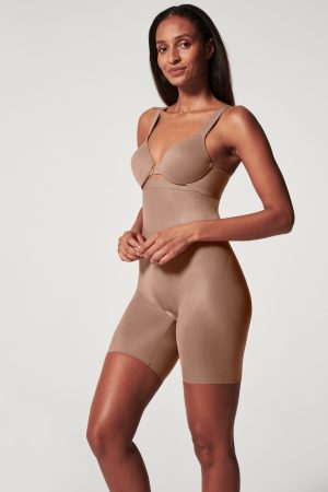 SPANXshape? Invisible High-Waisted Mid-Thigh Short | Cafe Au Lait