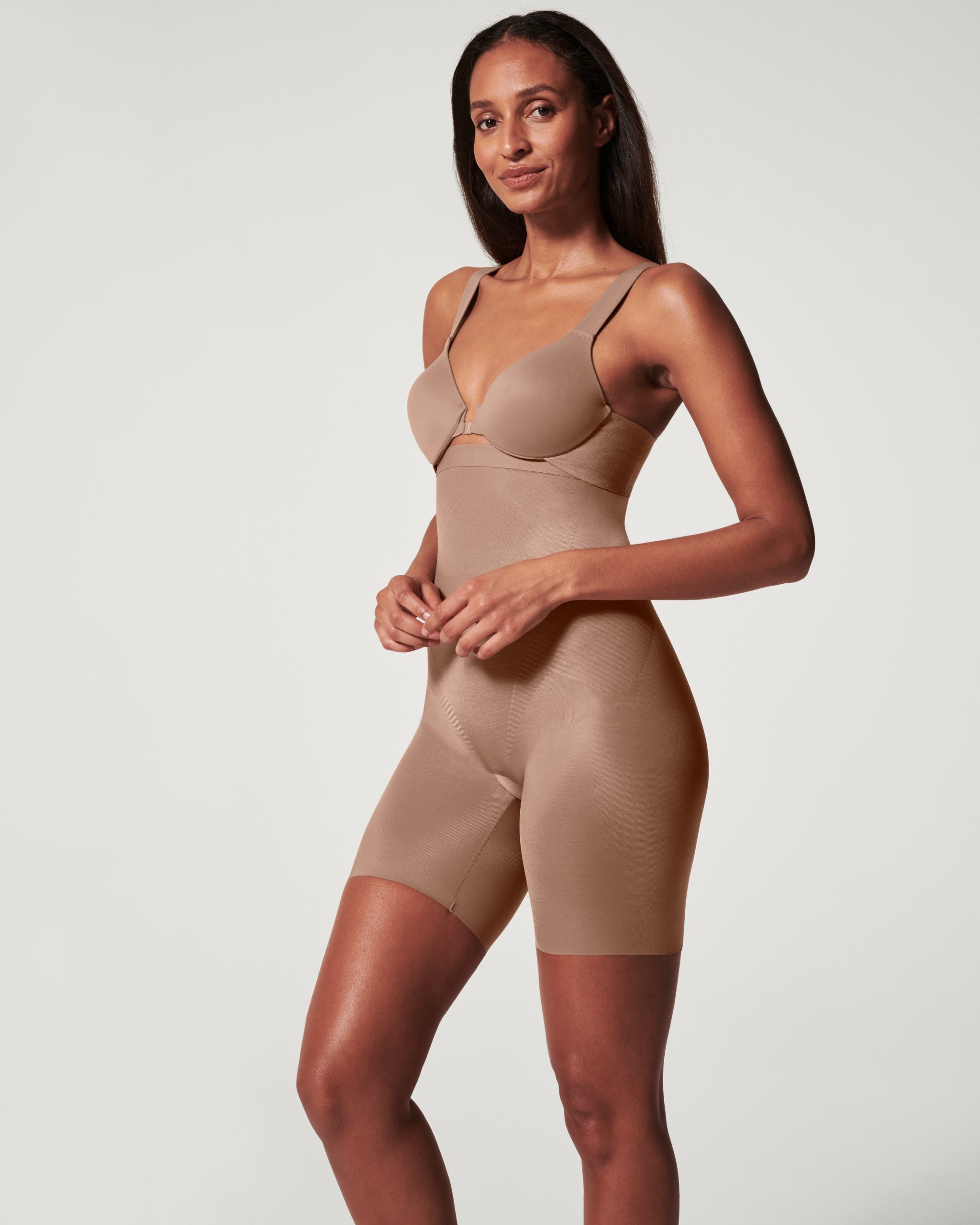 SPANXshape? Invisible High-Waisted Mid-Thigh Short | Cafe Au Lait