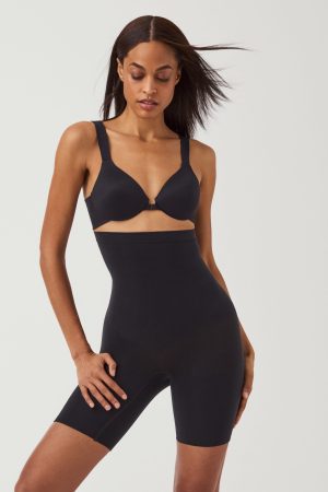 SPANXsculpt? Seamless Power High-Waisted Mid-Thigh Short | Very Black