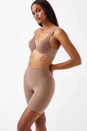 SPANXsculpt? Seamless Power Mid-Thigh Short | Cafe Au Lait
