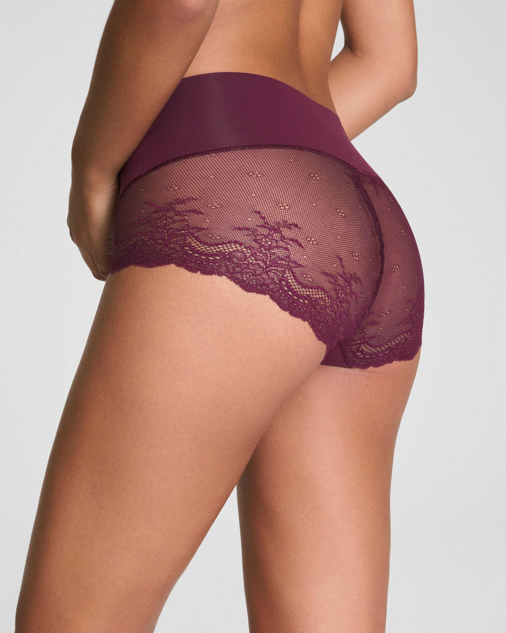 SPANXsupersmooth? Undie-tectable? Lace Hi-Hipster | Plum Berry - Image 2