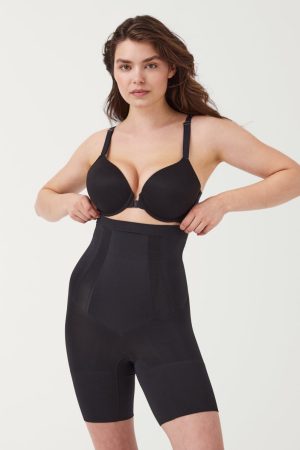 SPANXsculpt? OnCore High-Waisted Mid-Thigh Short | Very Black
