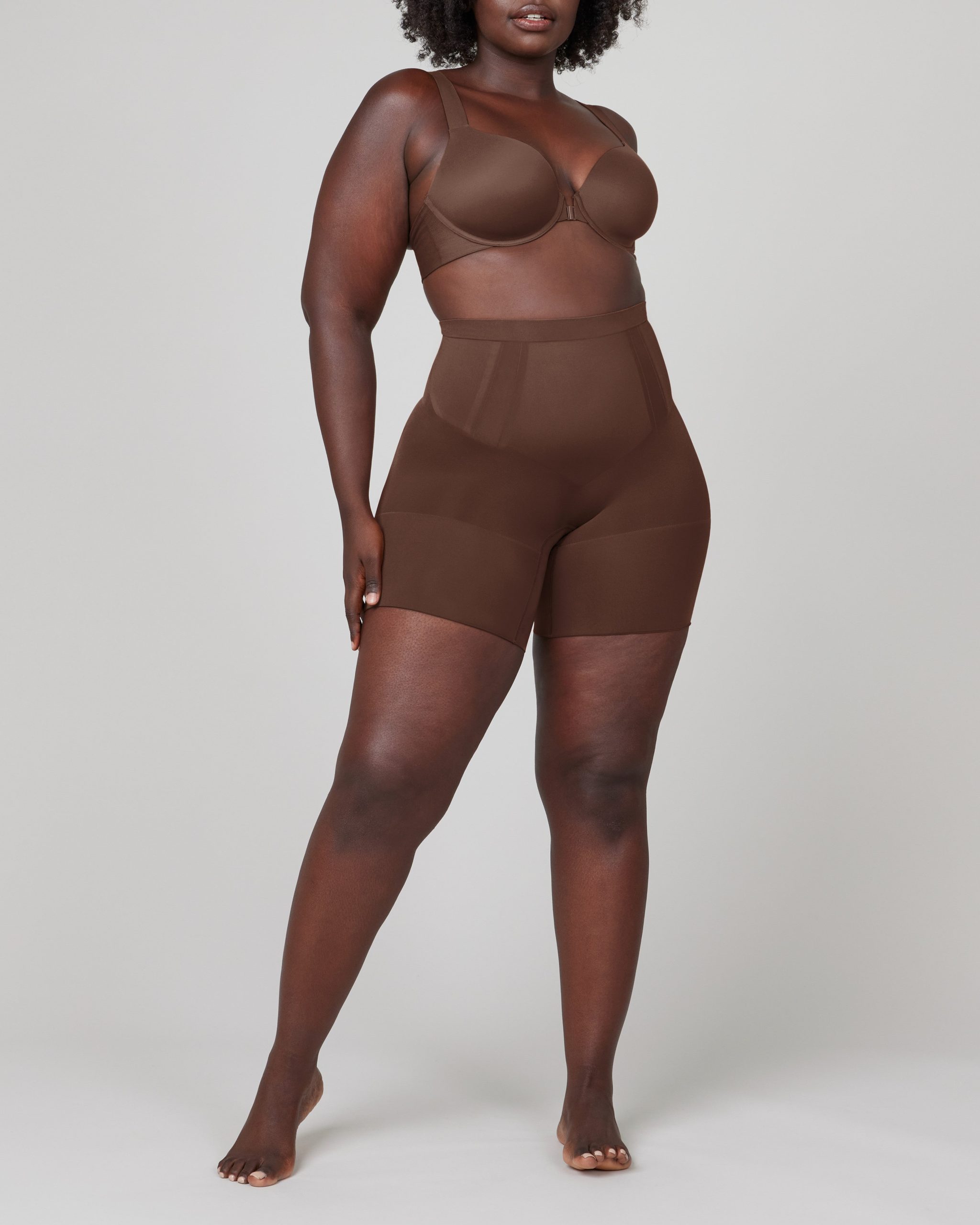 SPANXsculpt? OnCore Mid-Thigh Short | Chestnut Brown - Image 5