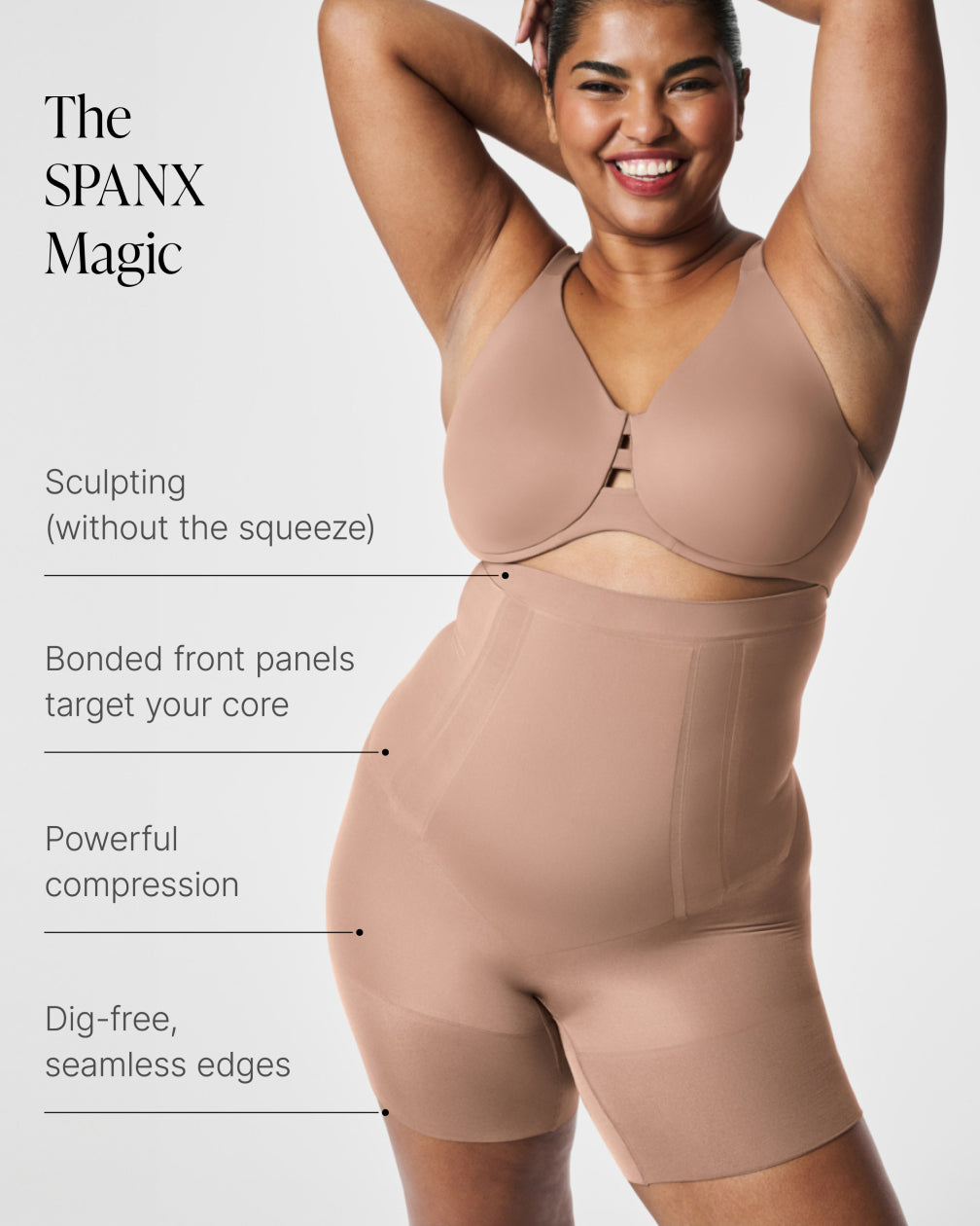 SPANXsculpt? OnCore High-Waisted Mid-Thigh Short - Image 5