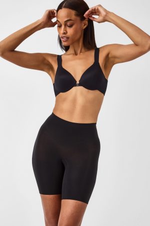 SPANXsculpt? Seamless Power Mid-Thigh Short | Very Black