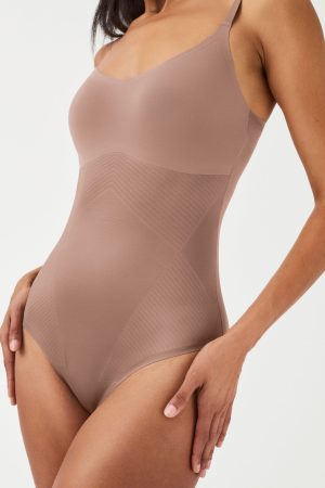 SPANXshape? Invisible Cami Thong Bodysuit | Cafe Au Lait