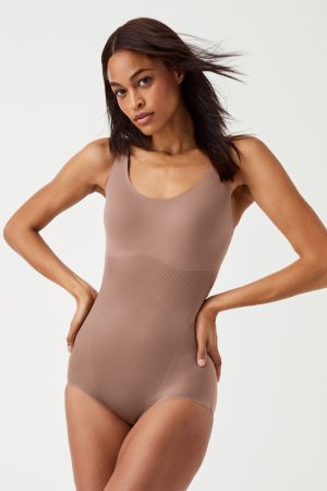 SPANXshape? Invisible Tank Brief Bodysuit | Cafe Au Lait